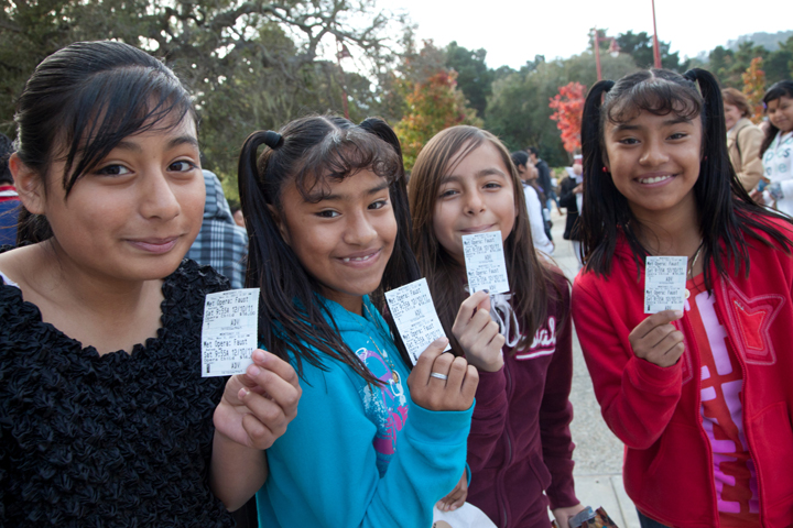 Occhiata Foundation Day at the Opera Group of Girls Holding Ticket